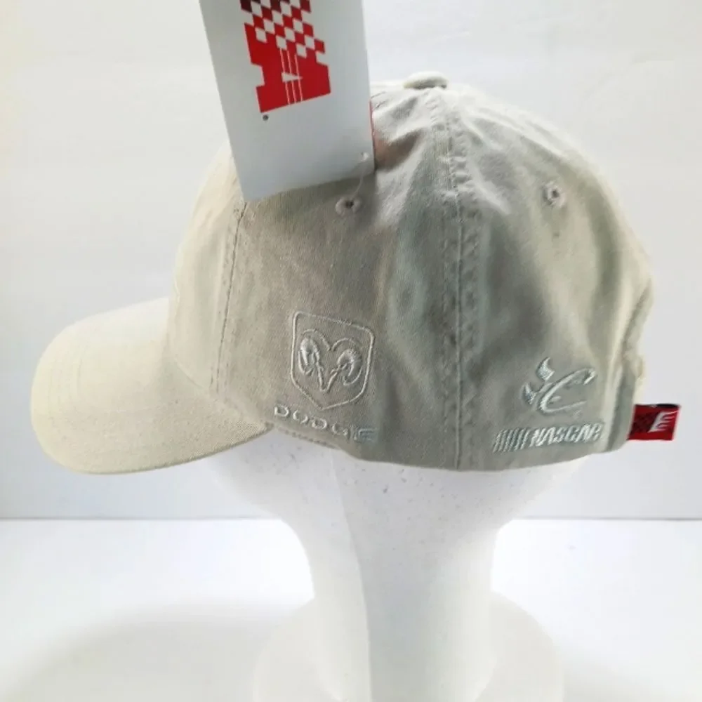 NWT NASCAR Kasey Kahne #9 Chase Authentics Dodge Baseball Cap Beige Embroidered - Picture 8 of 9
